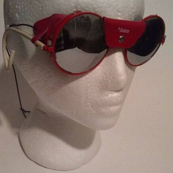 Salice Glacier Vintage Red Unisex Sunglasses - Picture 1 of 9